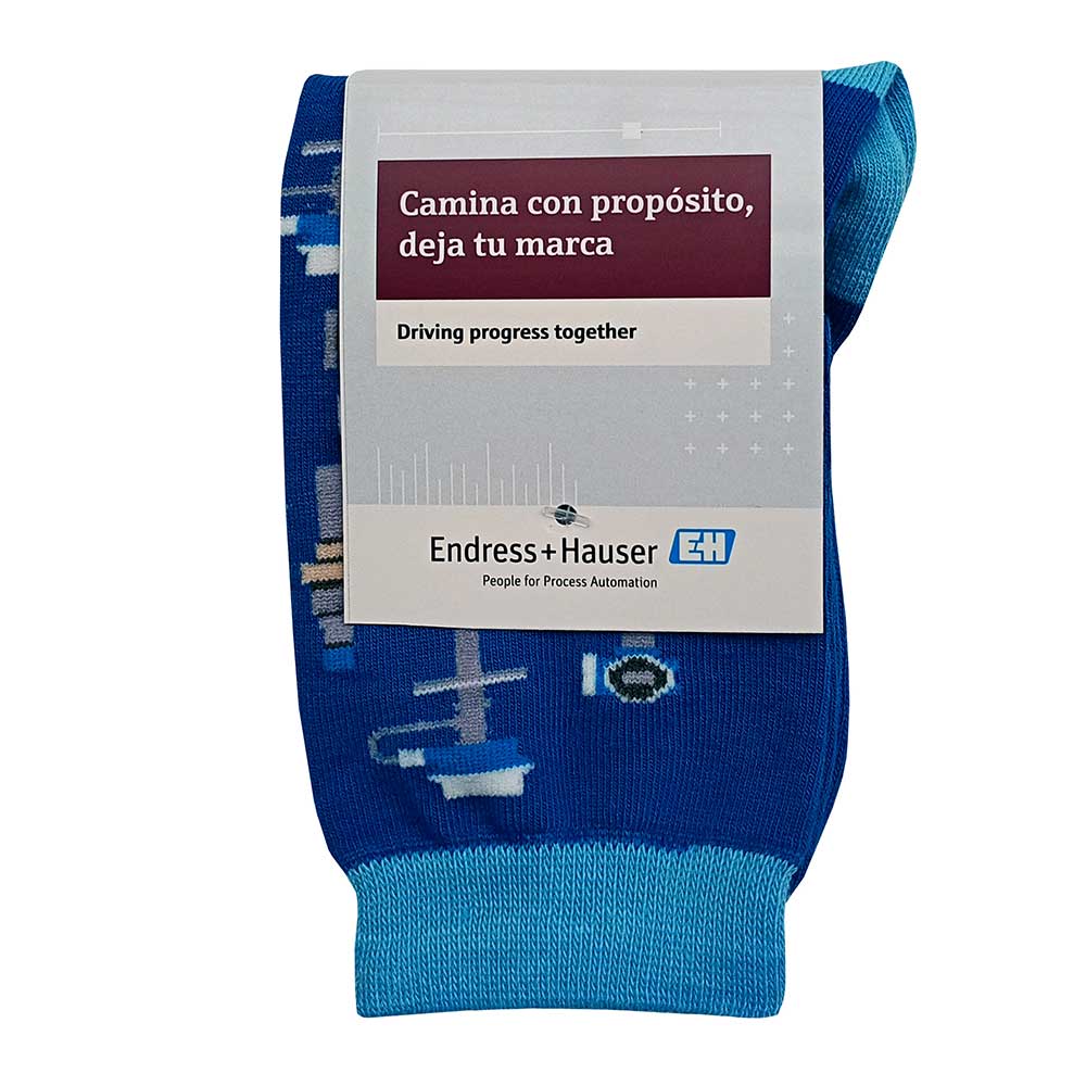 Otra presentación de calcetines con etiqueta personalizada